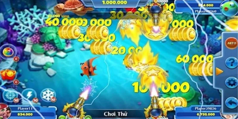 Các loại cá và điểm thưởng trong Bắn cá Zui