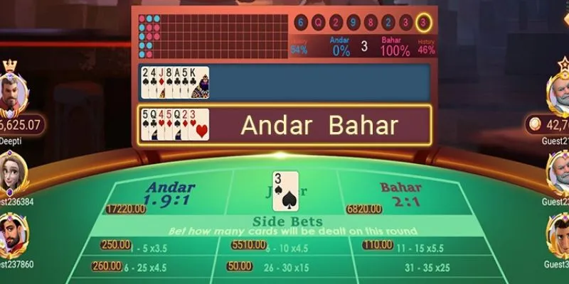 Cách nhận diện quy luật lá bài trong andar bahar