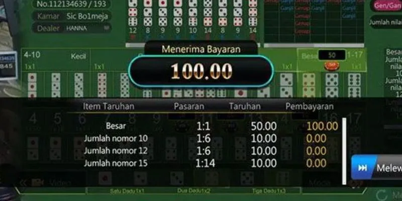 Tìm hiểu bảng cược để chọn kèo trong sicbo 